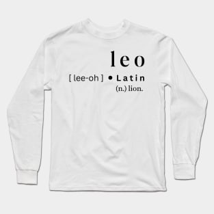 Leo Long Sleeve T-Shirt